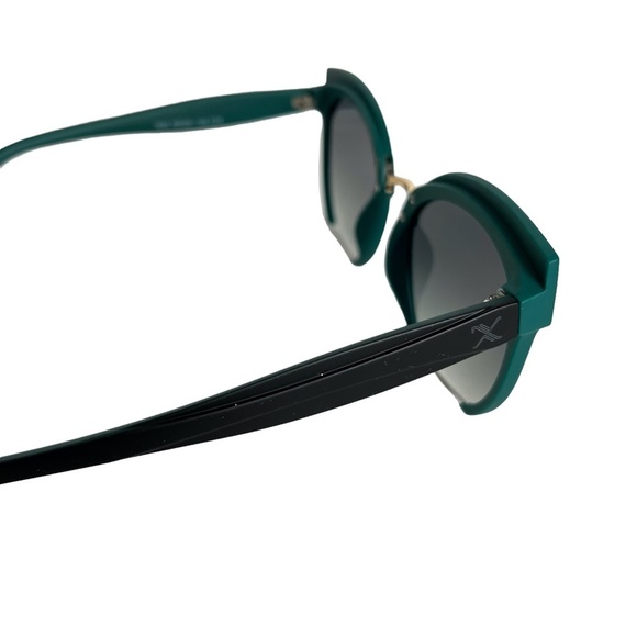 SUN GLASSES SUNGLASSES Green Black Plastic Frame Oversized Shades Beach Summer - Picture 7 of 14